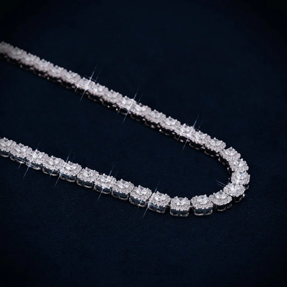 10mm Clustered Tennis Chain